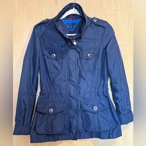 Tommy Hilfiger Navy Drawcord Utility Jacket